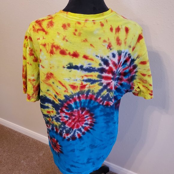 Tie Dye Boho Bohemia short sleeve T-shirt 100% cotton size L. - Picture 7 of 11